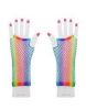 Gloves and Suspenders - Rainbow Net Gloves - LONG